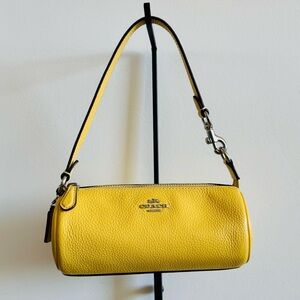 Coach Mini Barrel Bag in Yellow 🍋